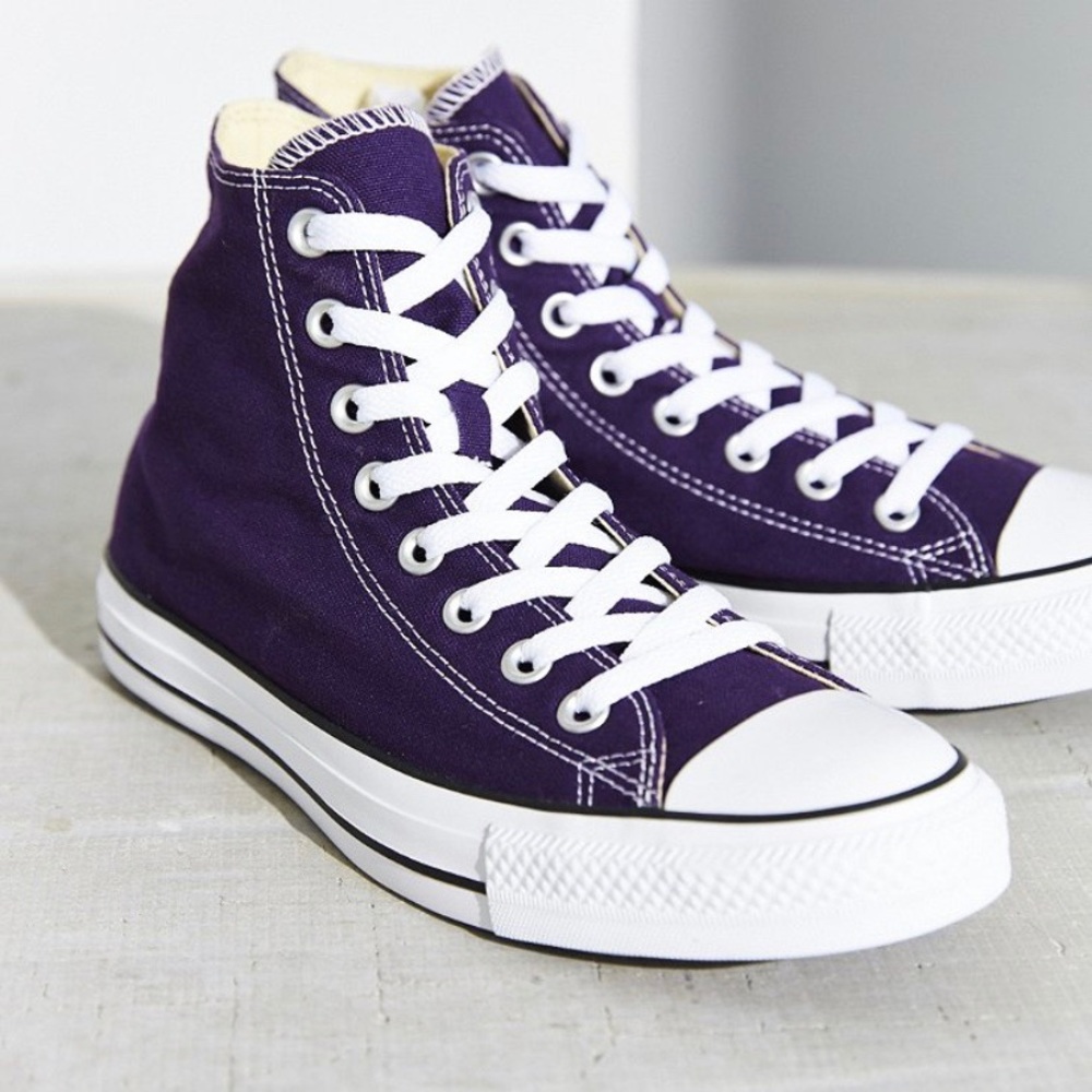 Purple high tops